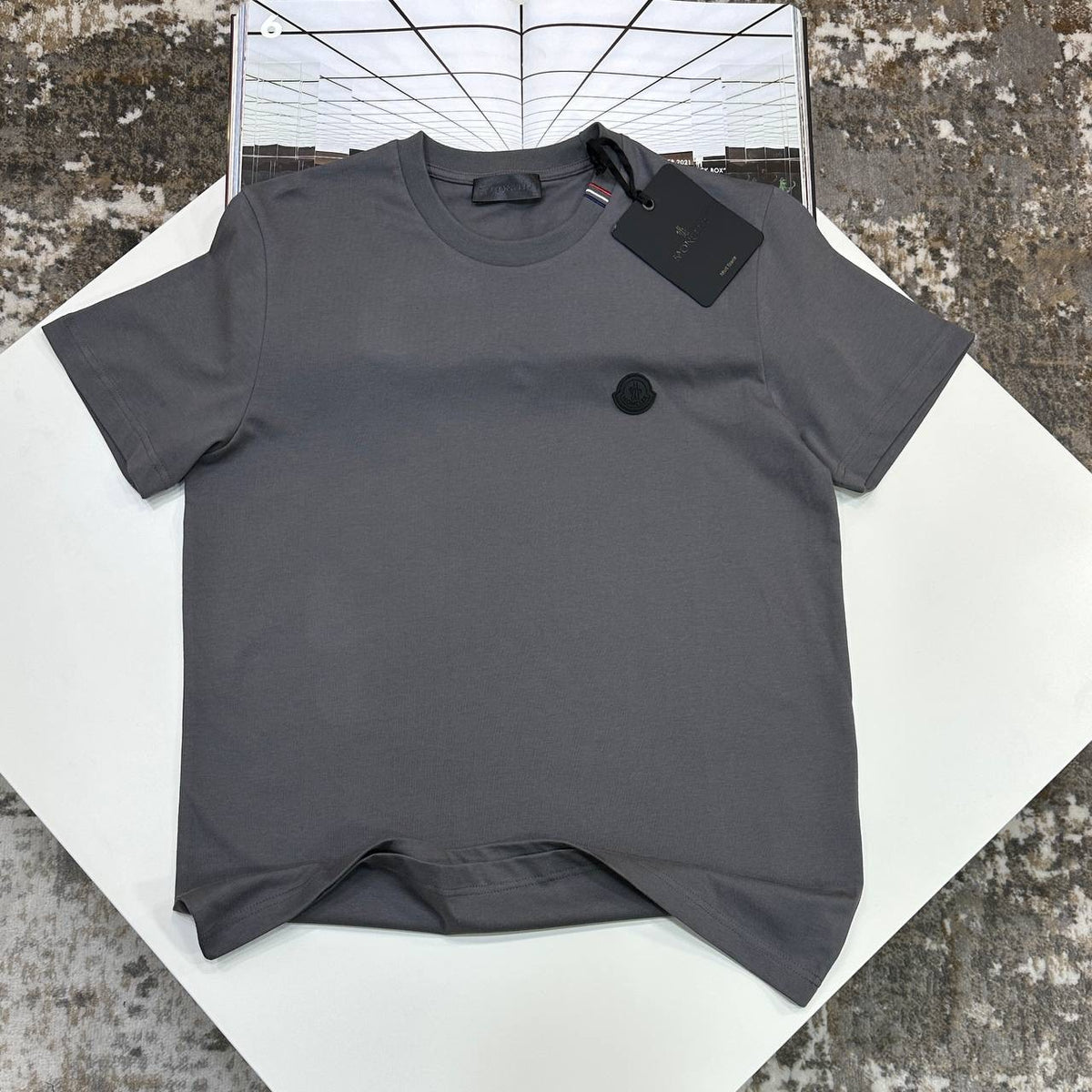 MNCLR BLACK BADGE TSHIRT-GREY