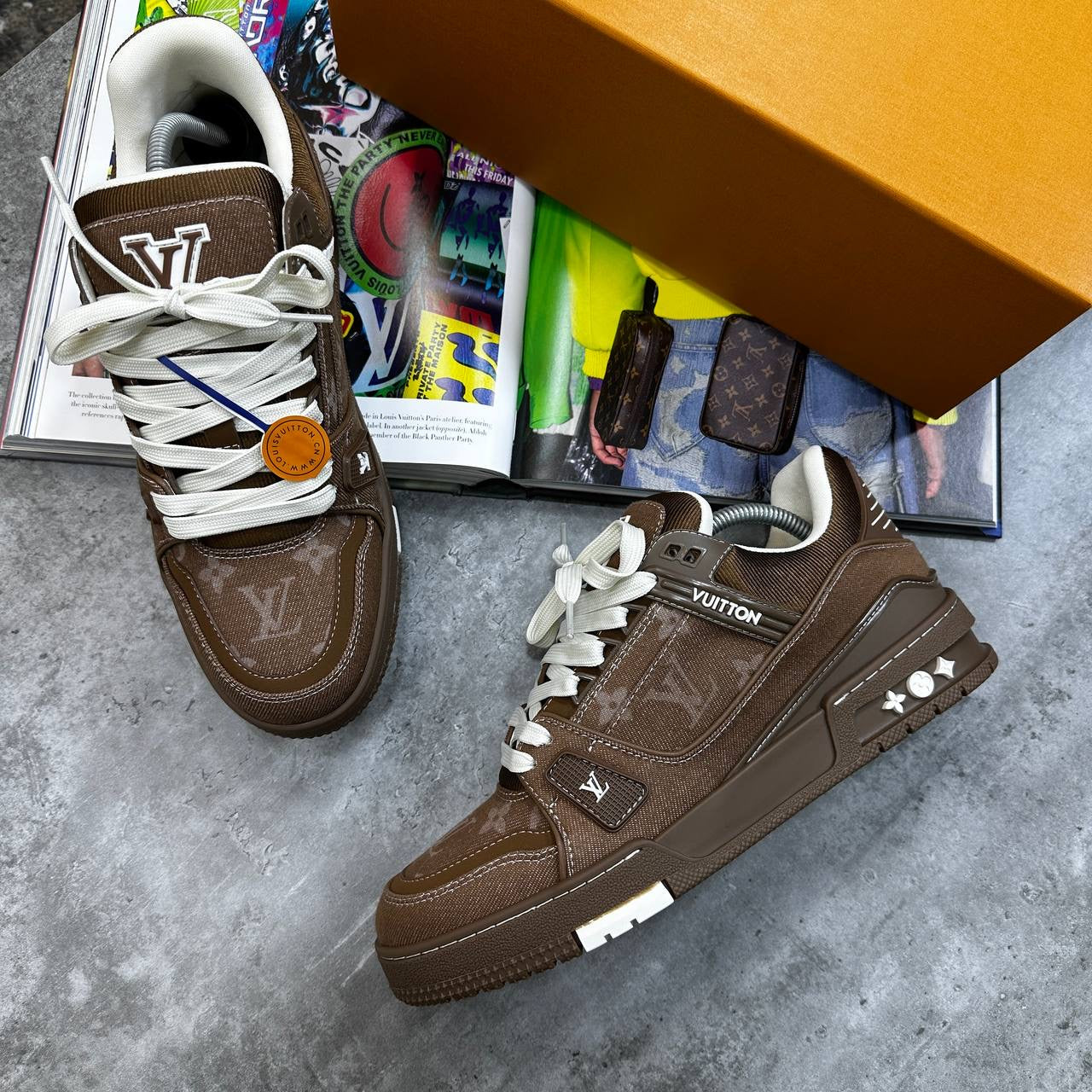 LVE TRAINER -BROWN|WHITE