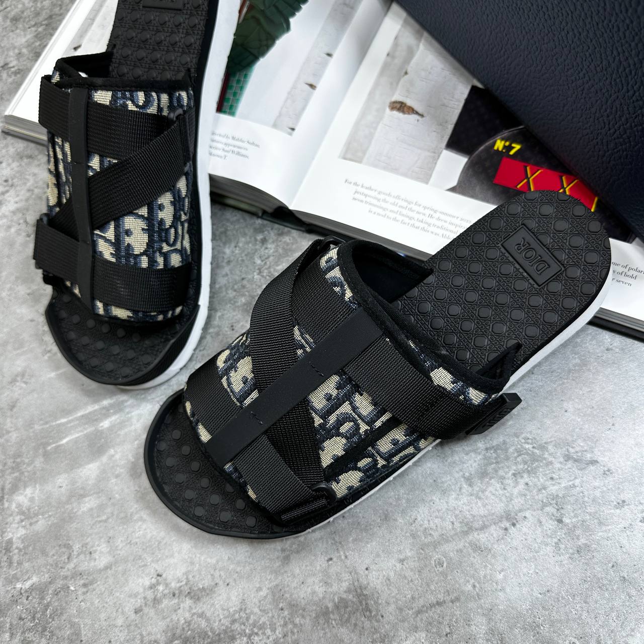 DOR SLIPPERS MENS BLACK