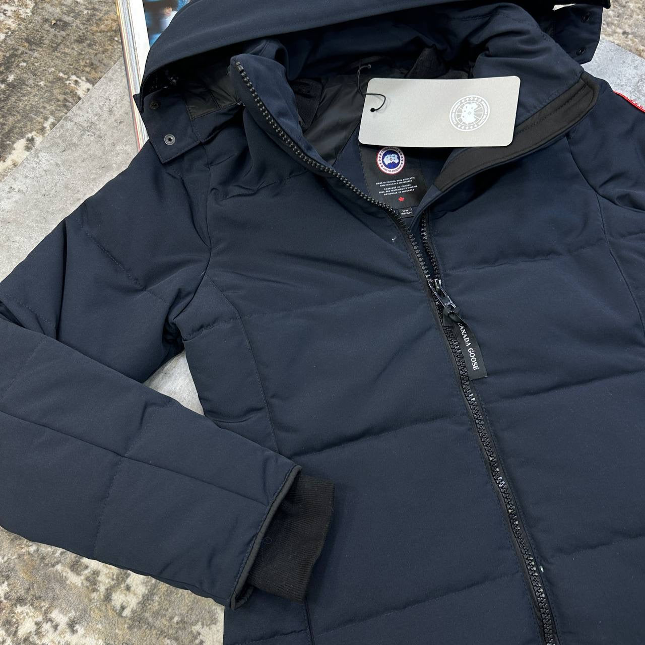 C.G RED BADGE CHELSEA PARKA JACKET-NAVY
