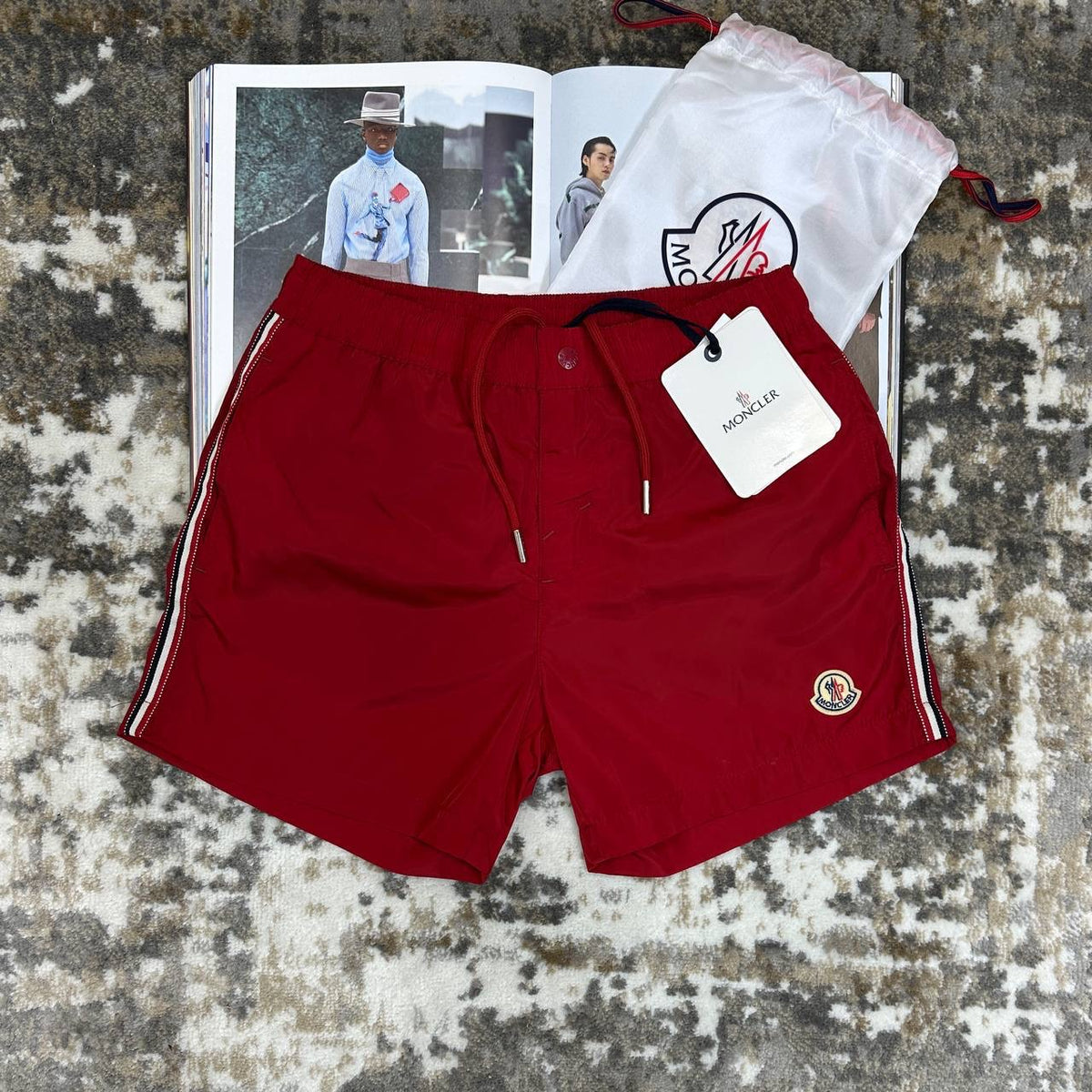 MNLR SWIM SHORTS RED
