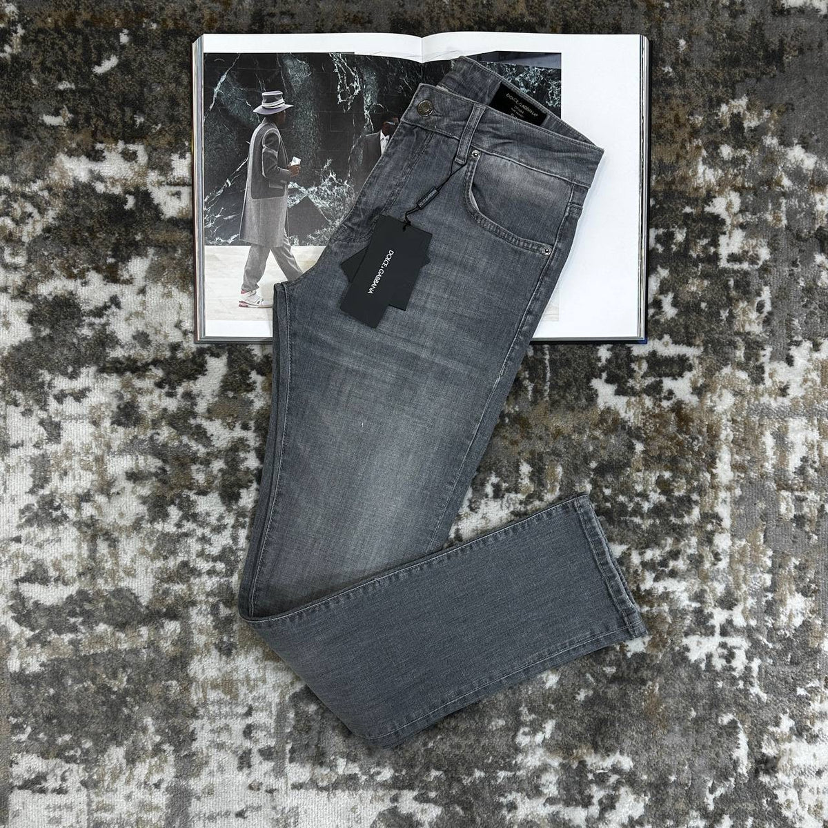 D&G SLIM FIT JEANS GREY