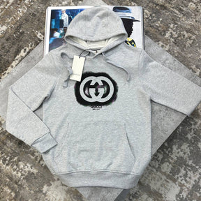 UCCI FRONT PRINT HOODIE GREY