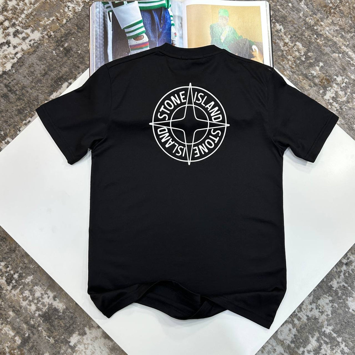 STNE ISLND BACK BIG LOGO TSHIRT-BLACK