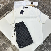 L.V SHORT SET WHITE/BLACK