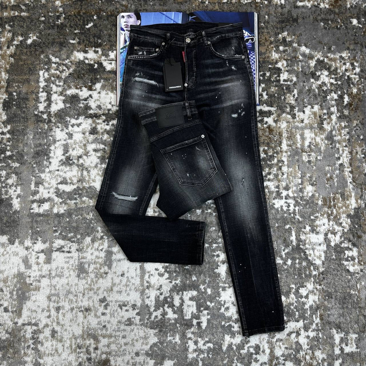 DSQD SLIM FIT JEANS BLACK