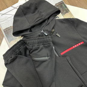 PRDA TRACKSUIT FRONT BADGE BLACK