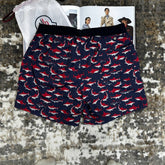 MNLR SWIM SHORTS BLUE|RED