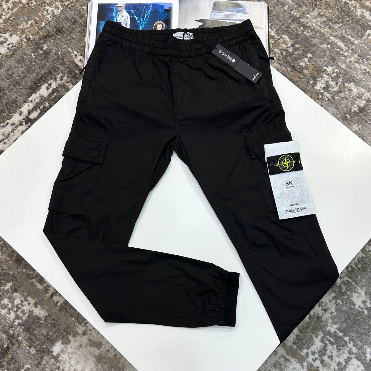 STNE CARGO PANTS-BLACK