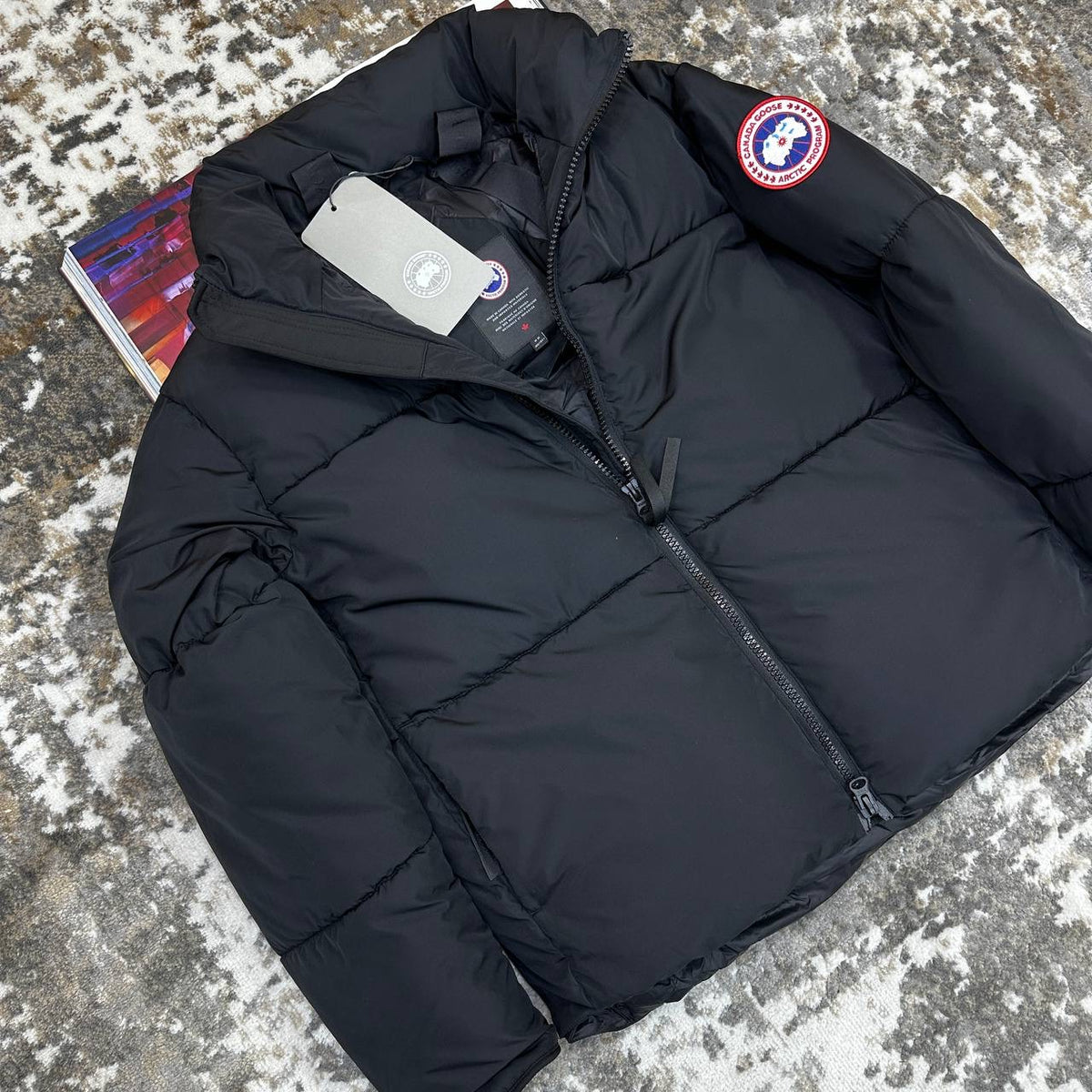 CANDA GOSE FULL PUFFER JACKET-BLACK