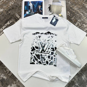 L.V FRONT BIG LOGO TSHIRT-WHITE
