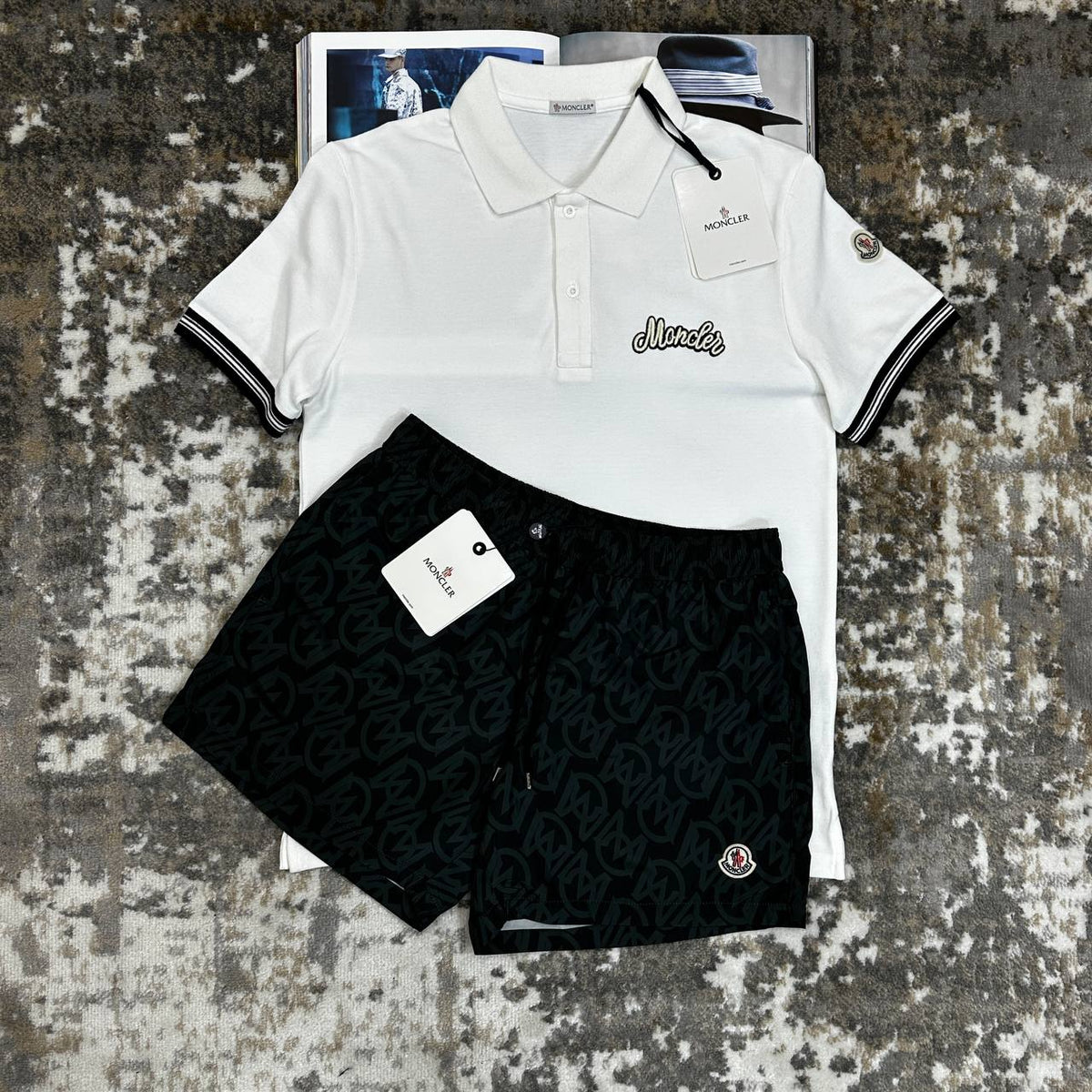 MNLR SHORTS SETS WHITE