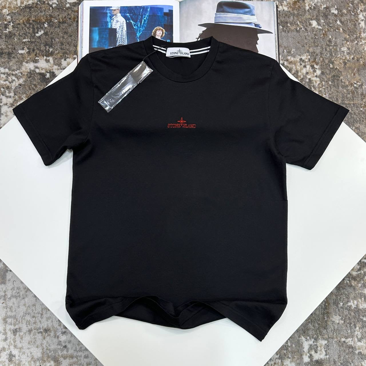 STNE ISLND BACK BIG LOGO TSHIRT-BLACK