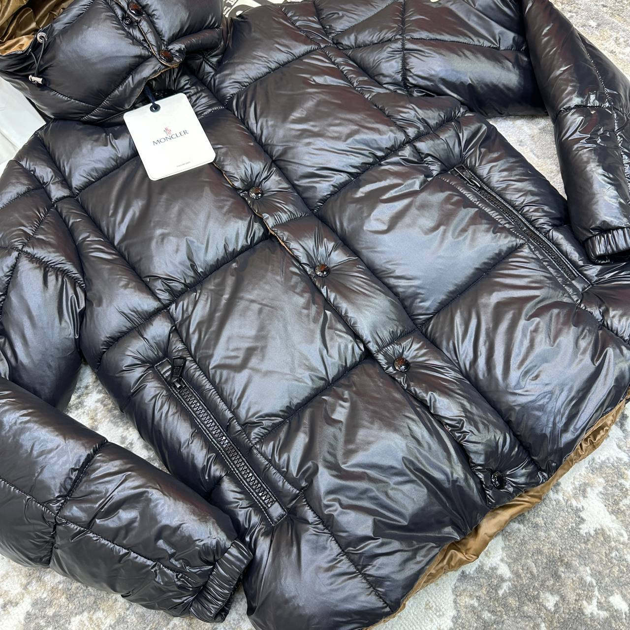 MNCLR FULL PUFFER HOOD JACKET-BLACK