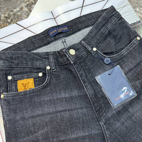 LOUS VUITON  SLIM FIT JEANS BLACK