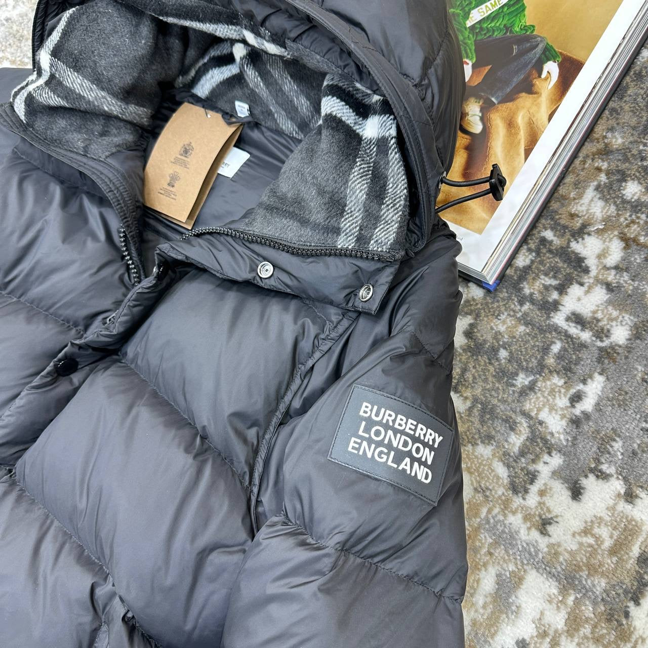 BURBERY LONDON FULL PUFFER JACKET-BLACK