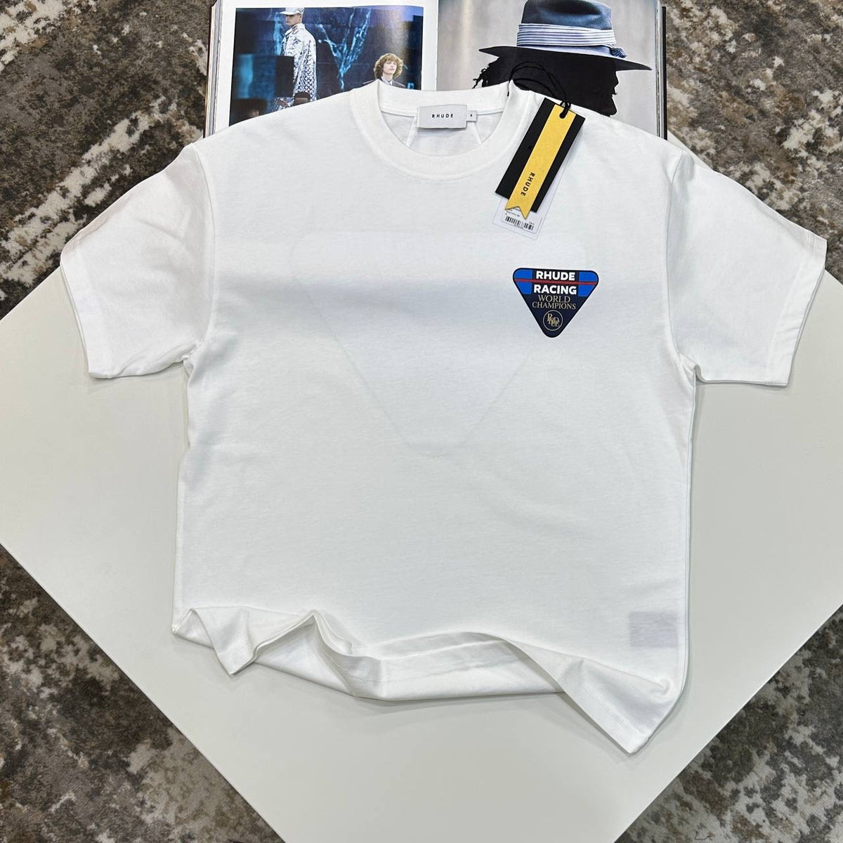 RDE BACK BIG LOGO TSHIRT-WHITE