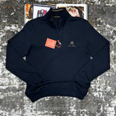 LRO PIANA HALF ZIP JUMPER NAVY