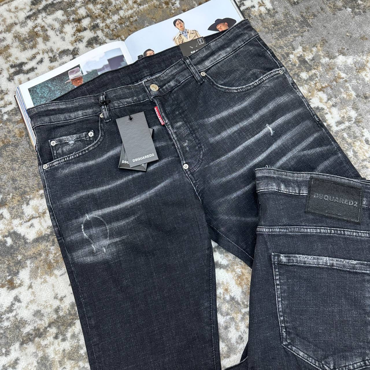 DSQD SLIM FIT JEANS BLACK