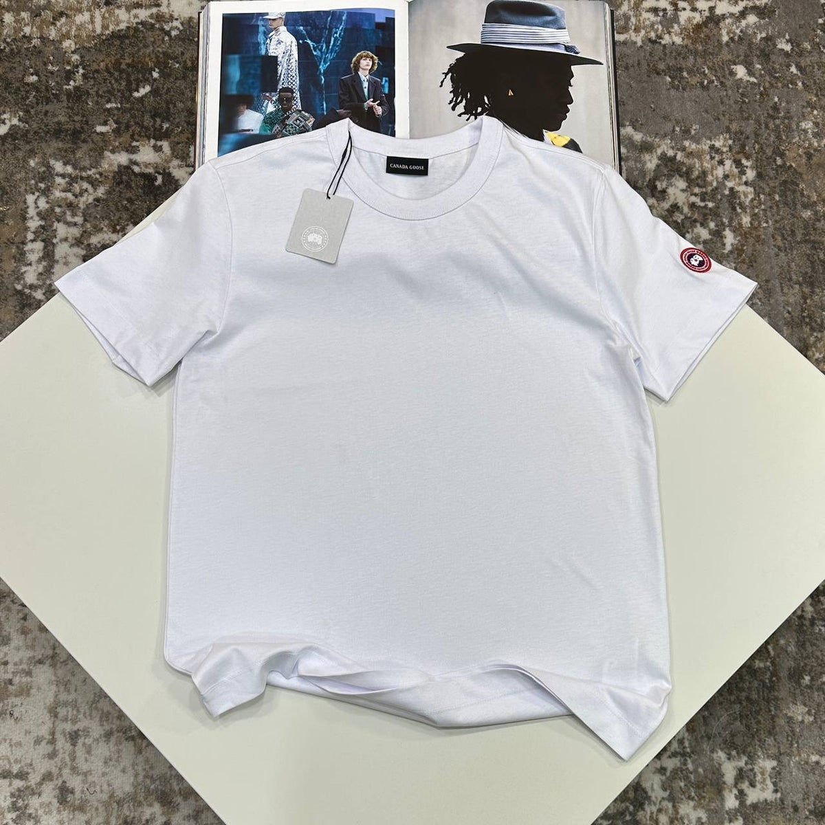 CG SIDE BADGE TSHIRT-WHITE