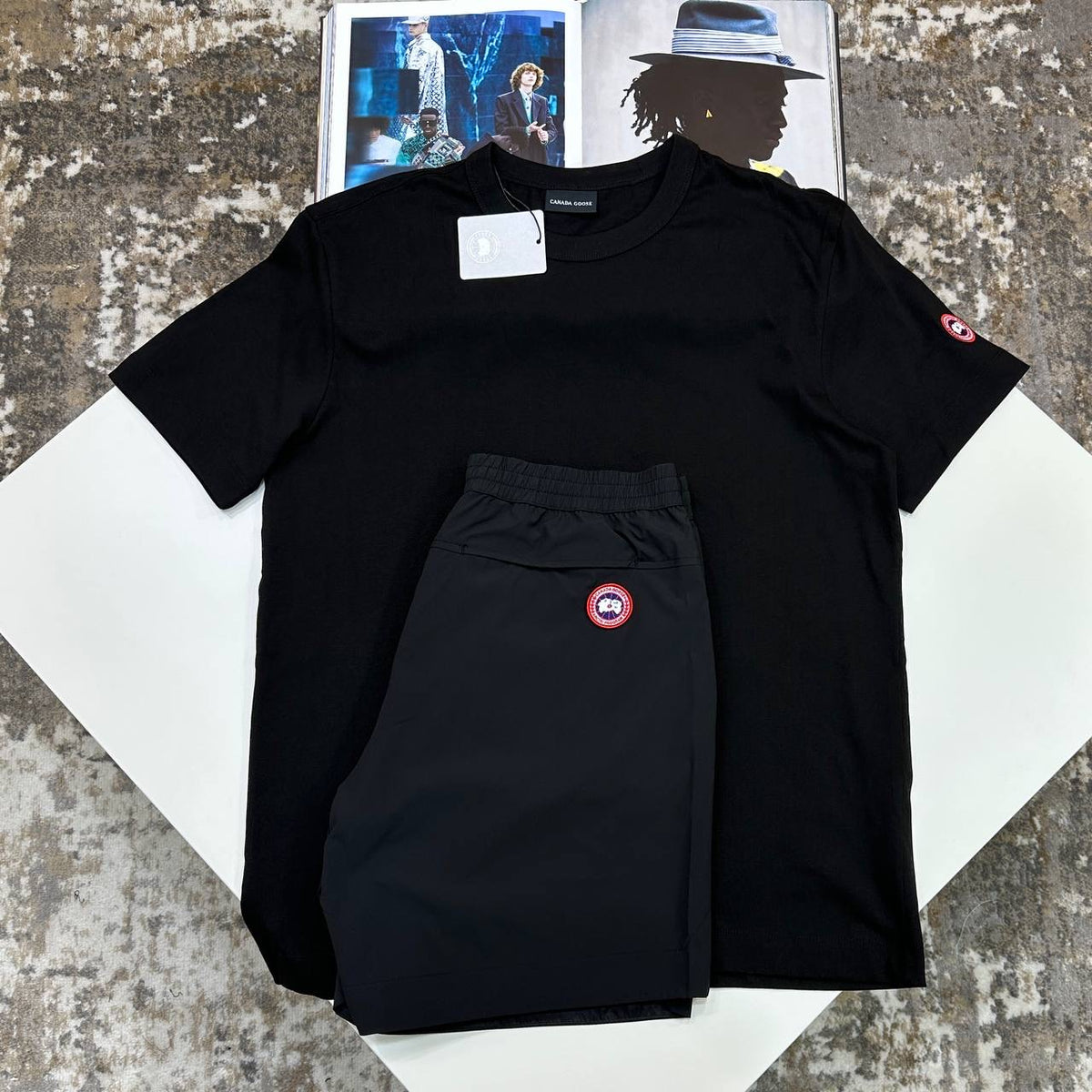 C.G SHORT SET BLACK/BLACK