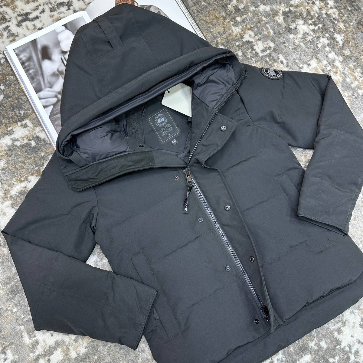 CANDA GOOSE MACMILLAN 
WITH DUCK DOWN FUR - BLACK