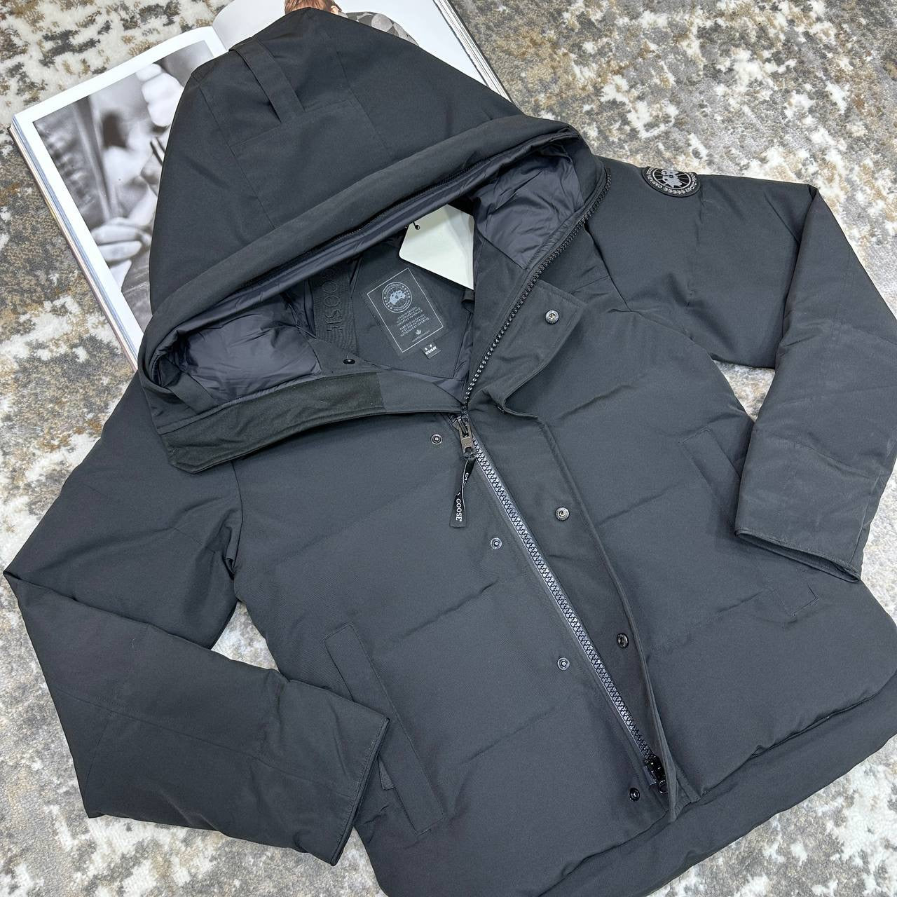 CANDA GOOSE MACMILLAN 
WITH DUCK DOWN FUR - BLACK