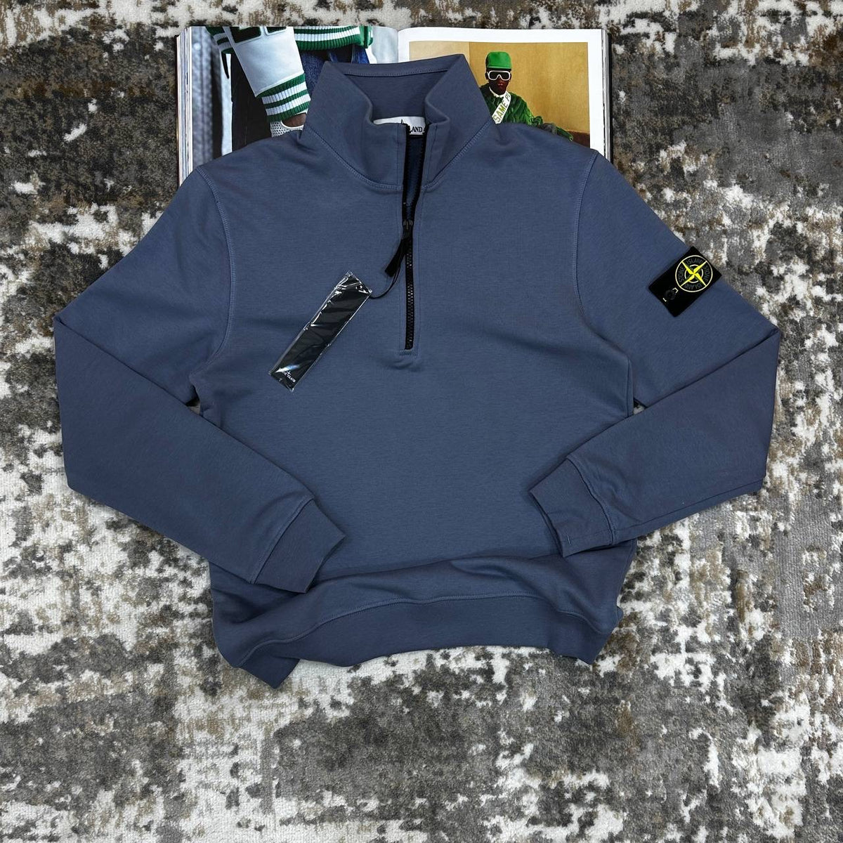 STNE HALFZIP-DARK BLUE