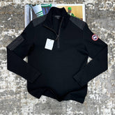 CNDA GOOSE HALF ZIP BLACK
