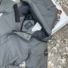 CANDA GOOSE MACMILLAN 
WITH DUCK DOWN FUR - DARK GREY