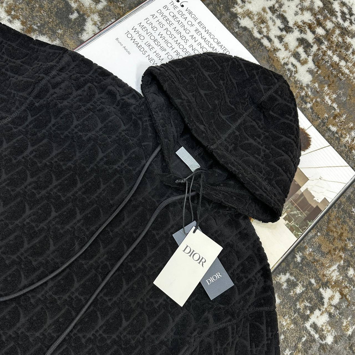 DOR ZIP HOODIE BLACK