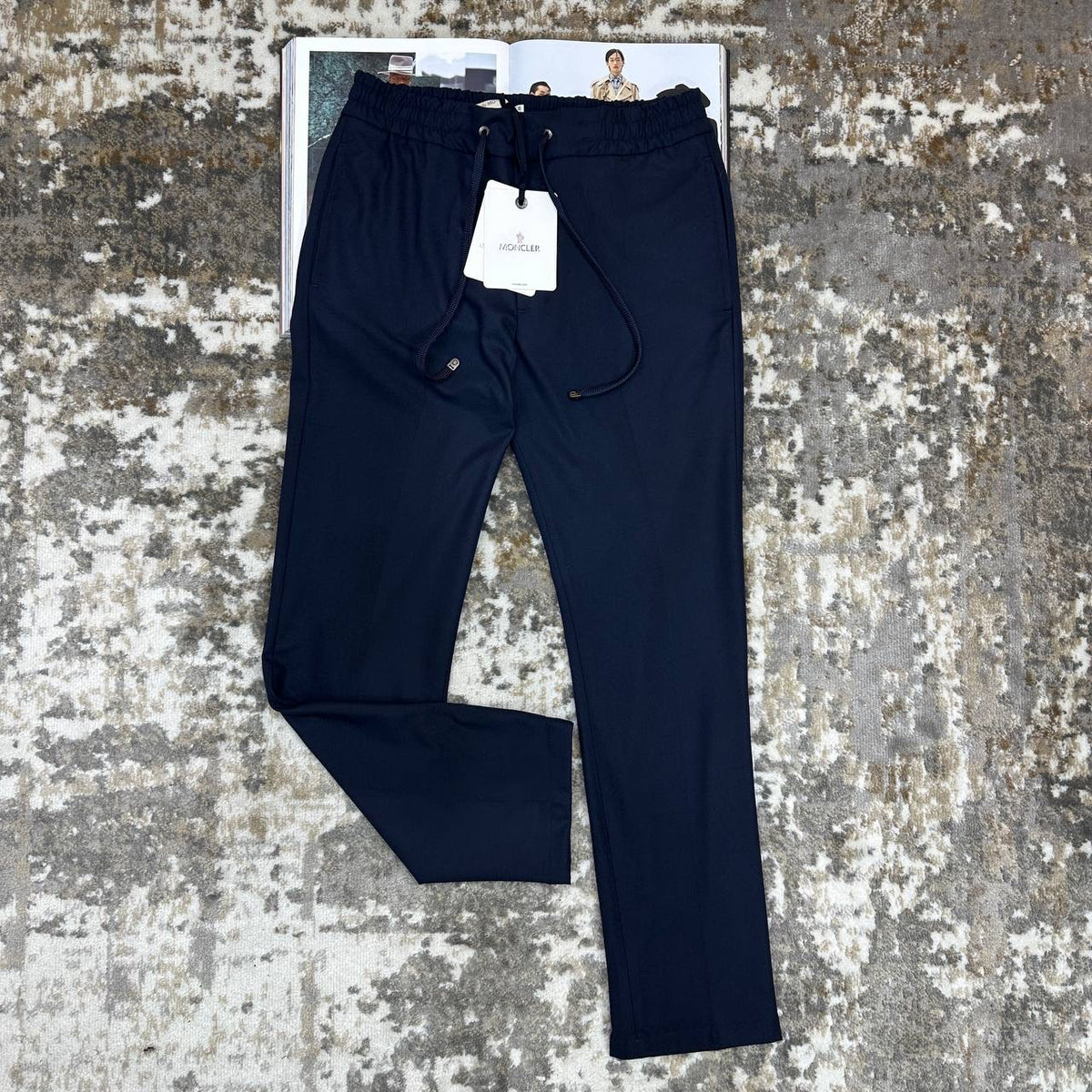 MNCLR PANTS WITH BACK POCKETS NAVY