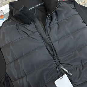 CNADA-GOOSE ZIP JACKET-BLACK WITH BLACK BADGE