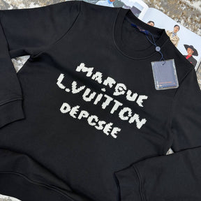 LUIS-VUITON EMBROIDERY JUMPER BLACK