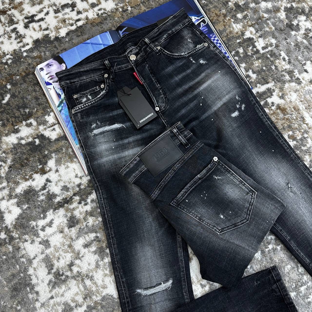 DSQD SLIM FIT JEANS BLACK