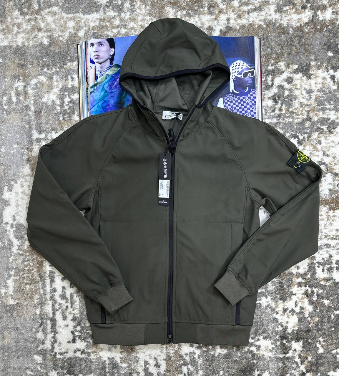 STNE ZIP JACKET-KHAKHI