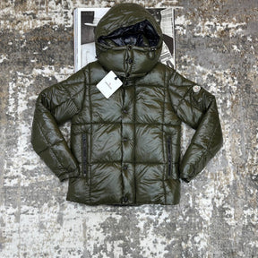 MNCLR FULL PUFFER JACKET-BROWN/BLACK