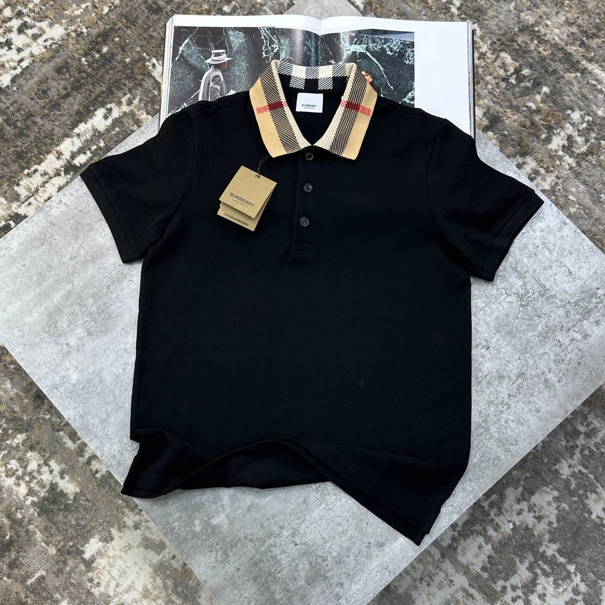BRBURY POLO- ALL BLACK