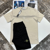 S.I SHORT SET BEIGE/black