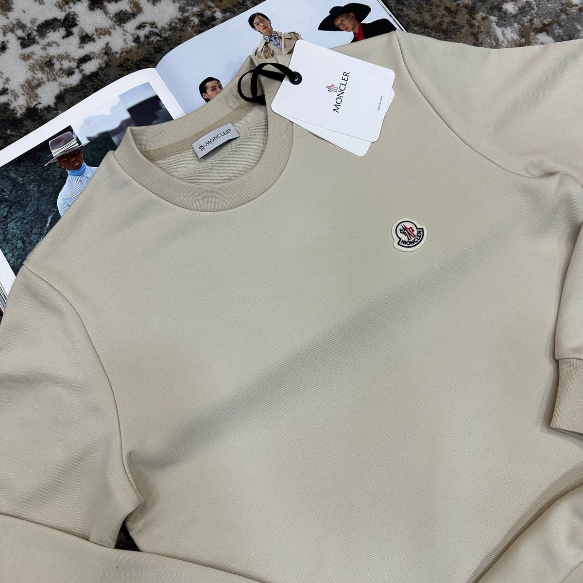 MNCLR JUMPER ROUND NECK BEIGE