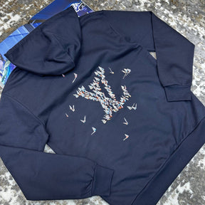 LOUS VUITTON EMBROIDERY HOODIE NAVY