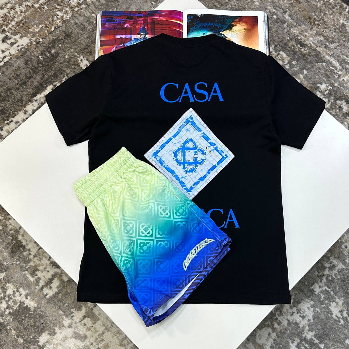 C.B SHORT SET MULTI/BLACK