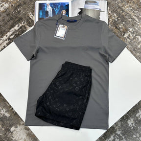 L.V SHORT SET GREY/BLACK