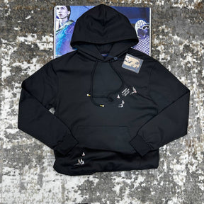 LOUS VUITTON EMBROIDERY HOODIE BLACK