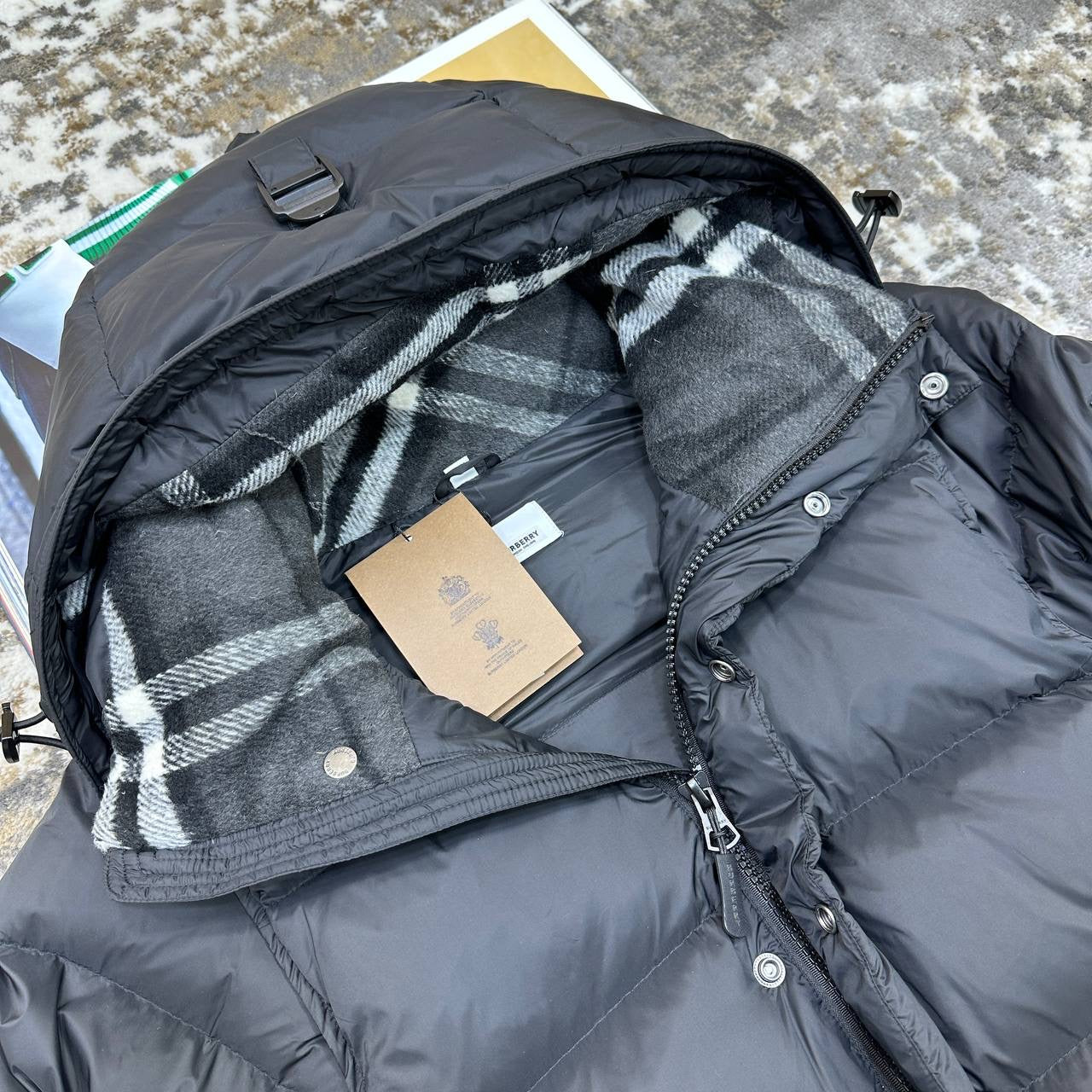 BURBERY LONDON FULL PUFFER JACKET-BLACK