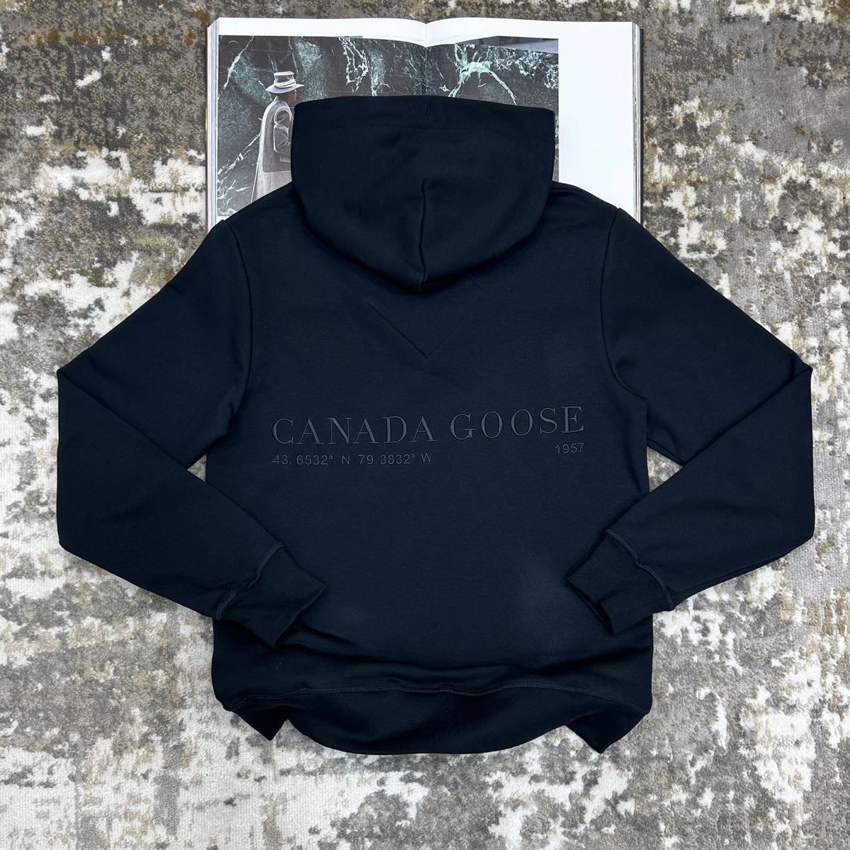 CANDA GOOSE HOODIE NAVY