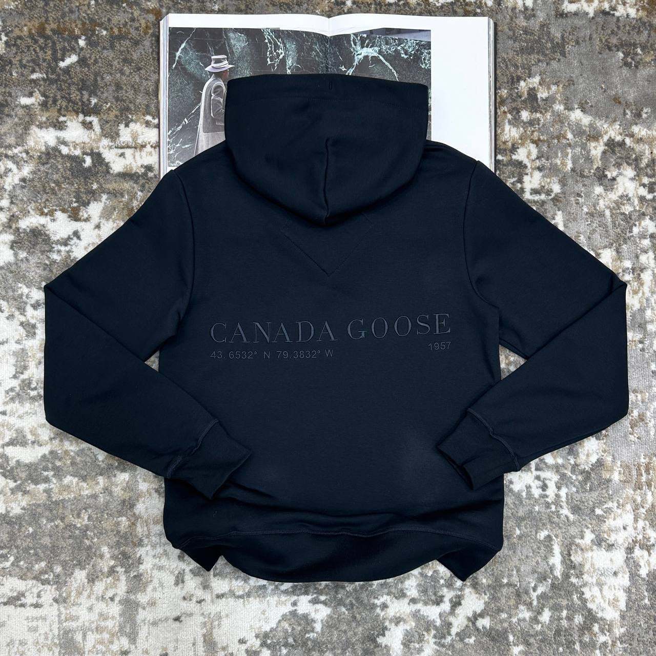 CANDA GOOSE HOODIE NAVY