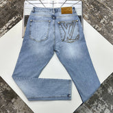 LOUS VUITON  SLIM FIT JEANS BLUE