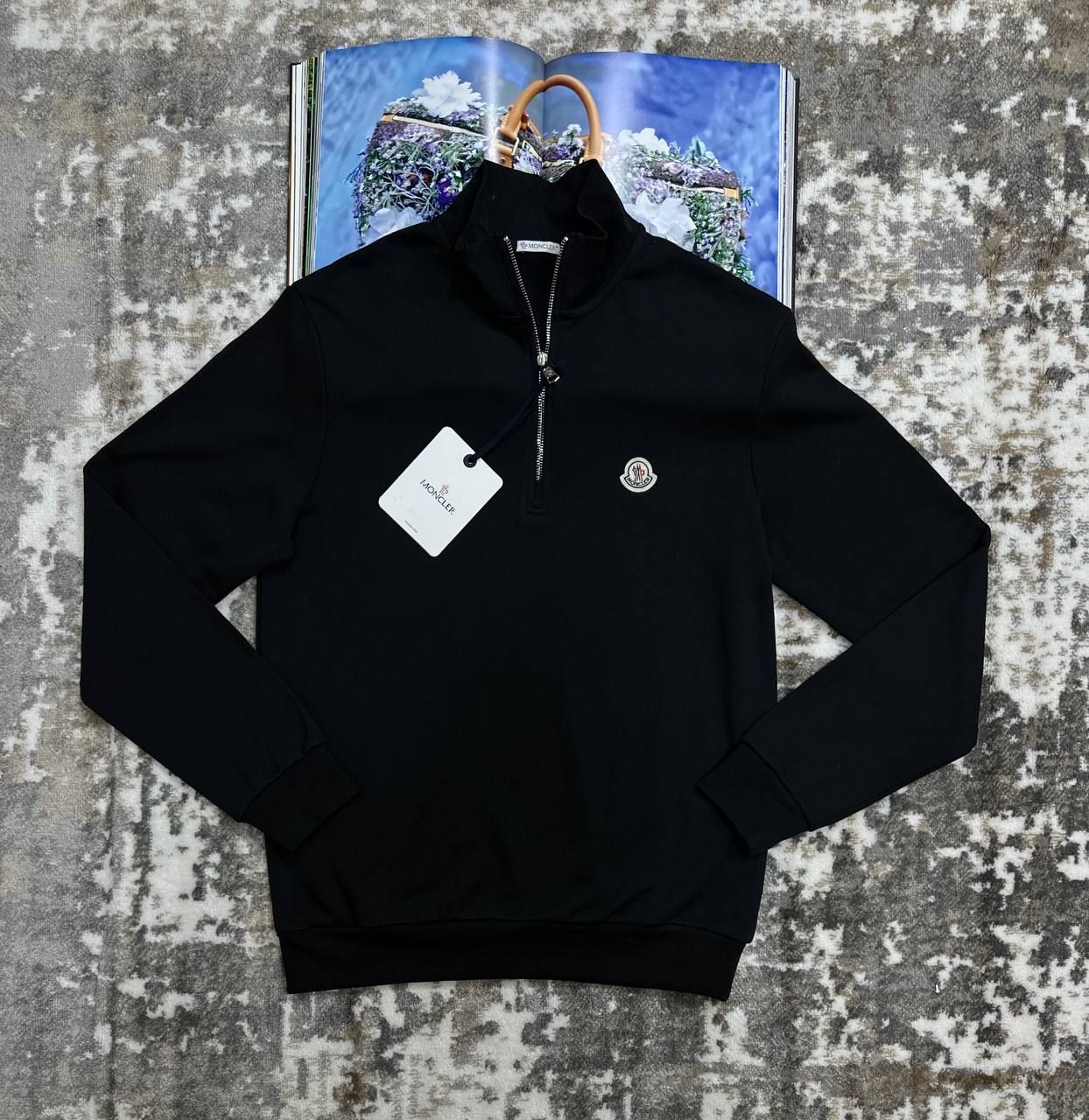 MNCLR HALF-ZIP BLACK