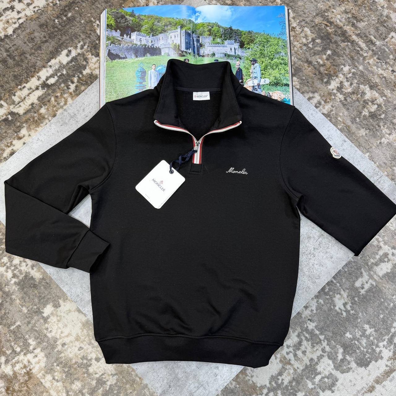 NCLR HALF ZIP BLACK